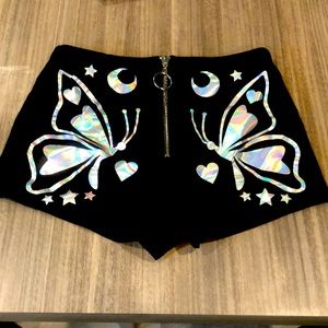 Black Butterfly Shorts 🦋